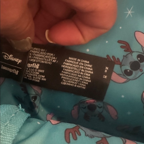 Disney Loungefly Lilo and Stitch Reindeer Backpack.   NWOT - Picture 8 of 12
